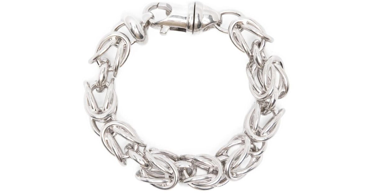 TOTEME Byzantine Chain Bracelet in White | Lyst