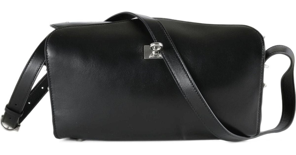 Mini Bagas Balenciaga Le 7 Mini Shoulder Bag in Black | Lyst