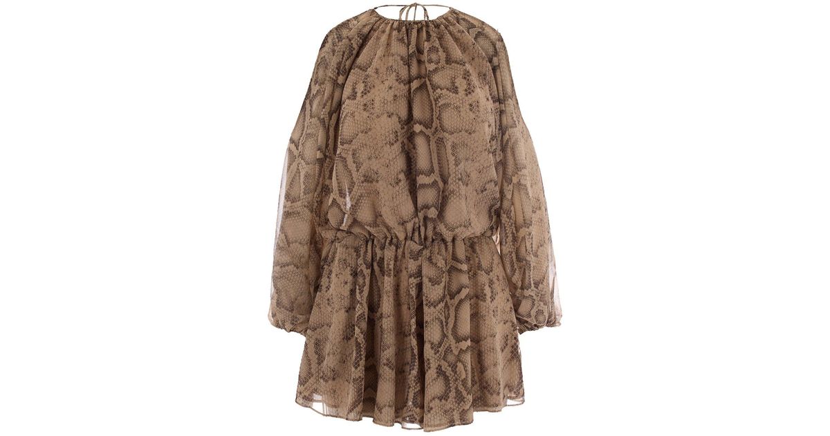 ANDAMANE Vesta Natural Python Suit in Brown | Lyst