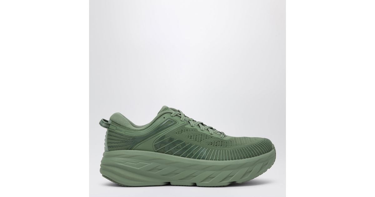 Hoka Rincon Hoka One One Bondi 7 Mesh Sneakers With Sculpted 3D Collar in Green for ...