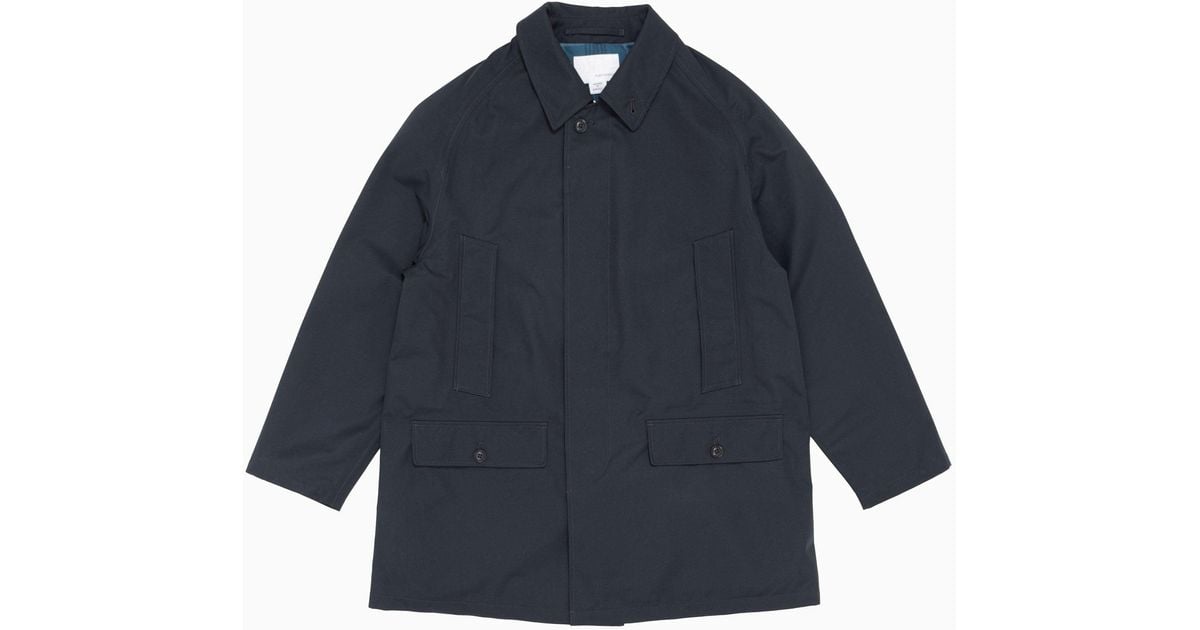 Nanamica Gore-tex Short Soutien Collar Coat Navy in Blue for Men | Lyst