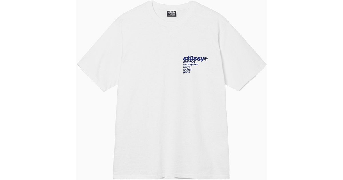 Stussy Strawberry Tee in White for Men | Lyst