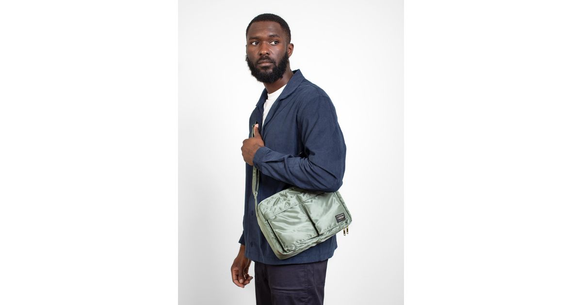 Porter-Yoshida and Co Tanker Large Shoulder Bag Sage Green for Men | Lyst