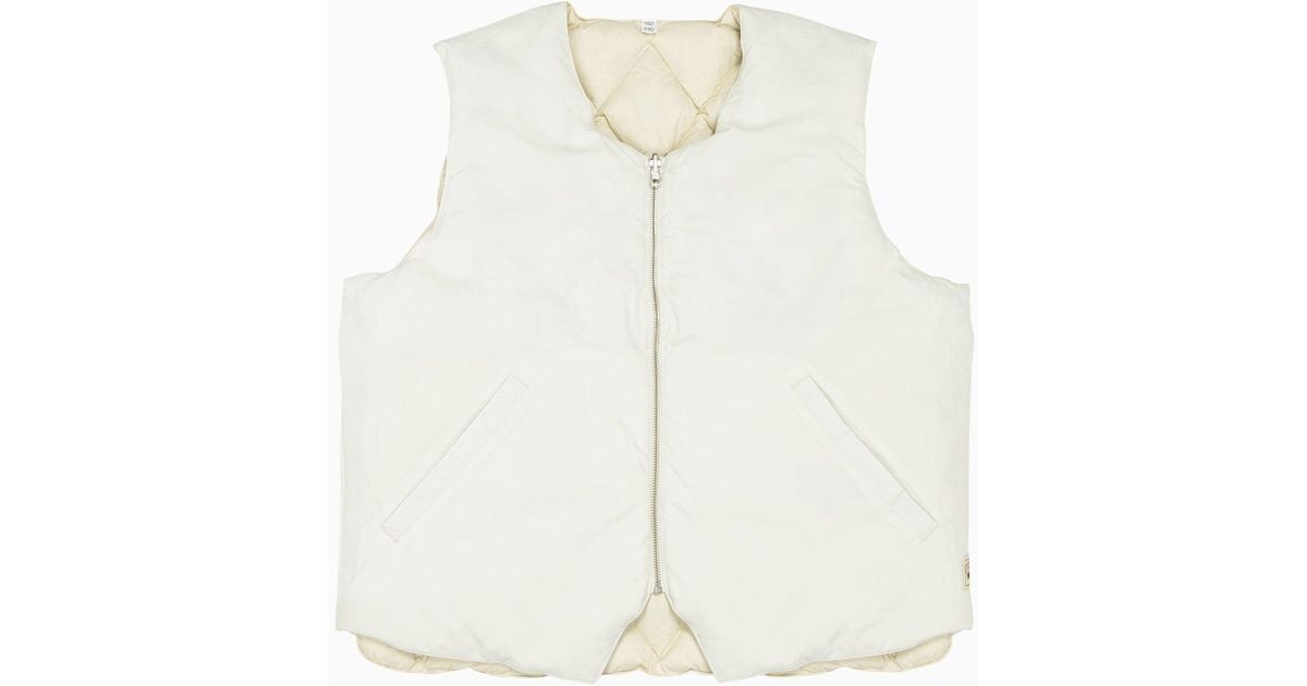 White Quilted Reversible Sherpa Vest - Inner Balance Massage