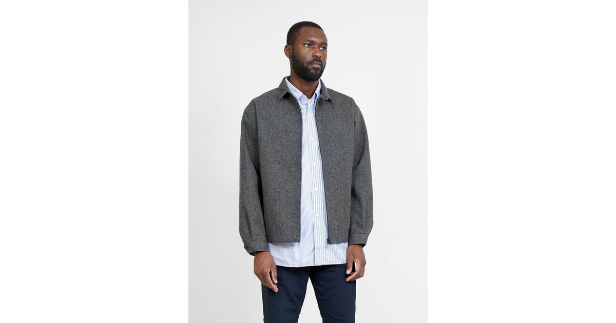 Nanamica Wool Gore-tex Jacket Mix Grey in Gray for Men | Lyst