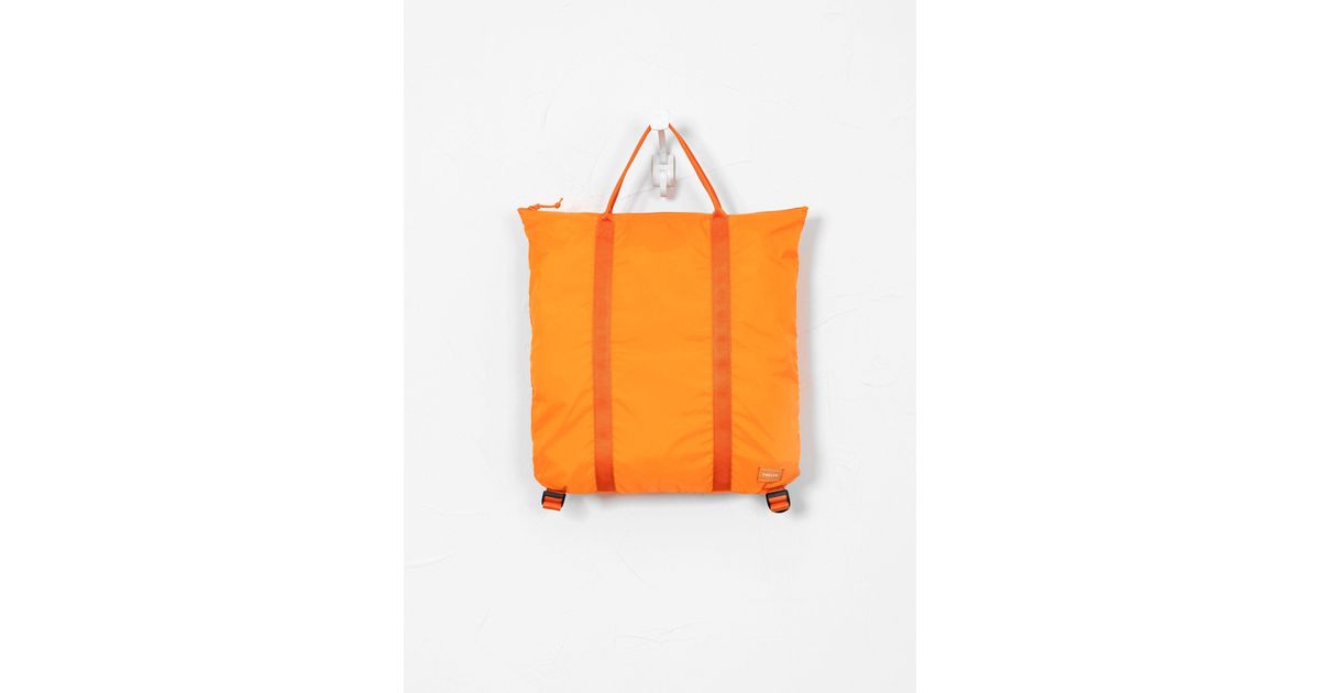 Mens Bags Tote bags Porter-Yoshida and Co Synthetic Flex 2-way Tote Bag Orange for Men 