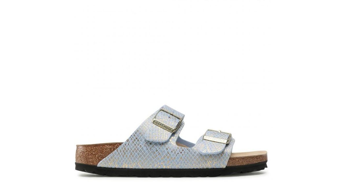 natural arizona shiny python sandals