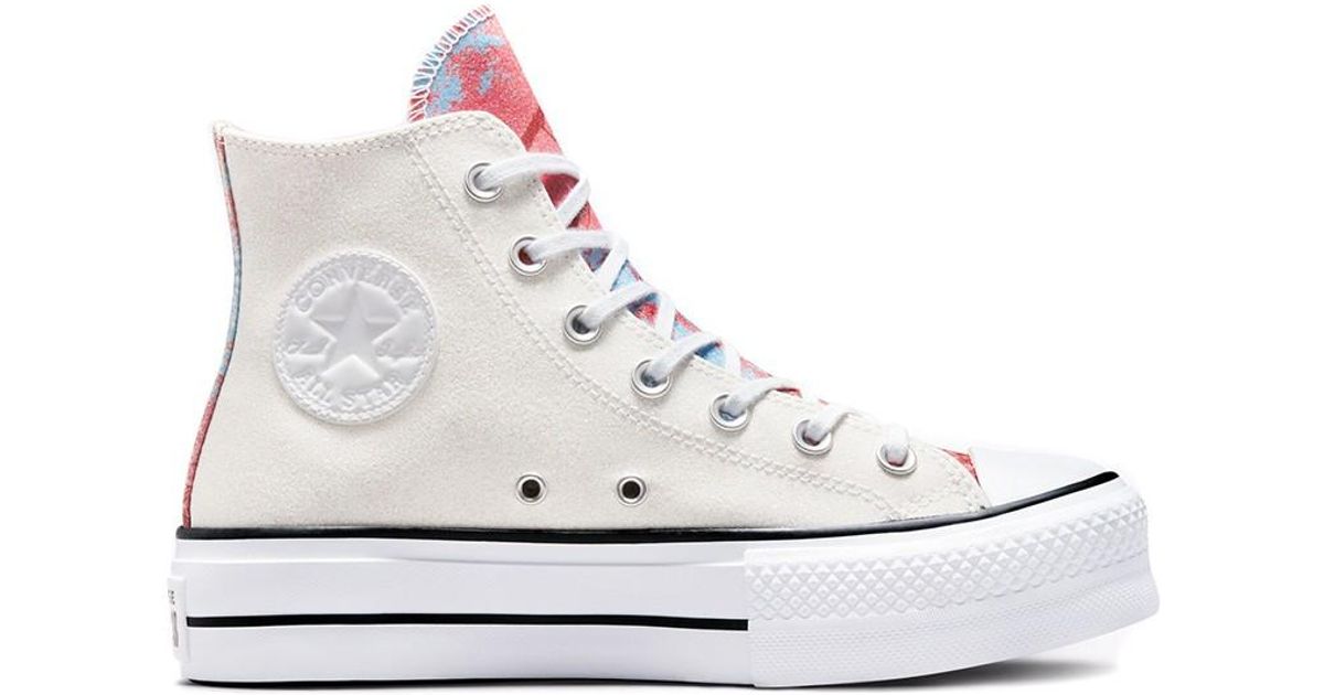 Converse Canvas Sneakers Hybrid Shine Platform Chuck Ta in White (Natural)  - Lyst