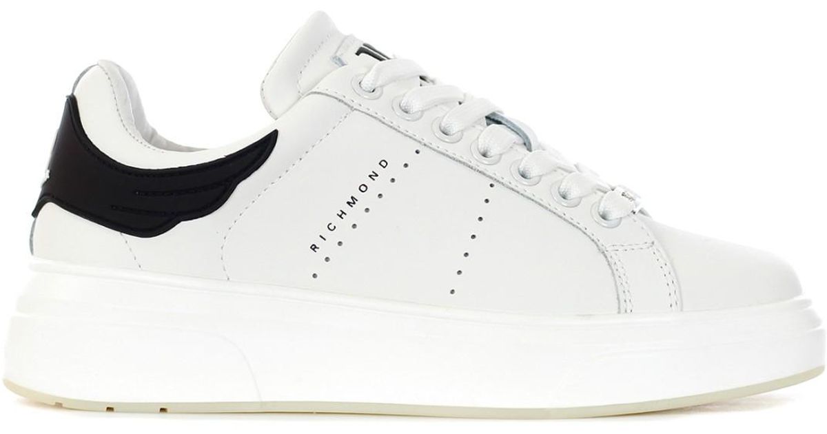 John Richmond Sneakers With Logo in White | Lyst