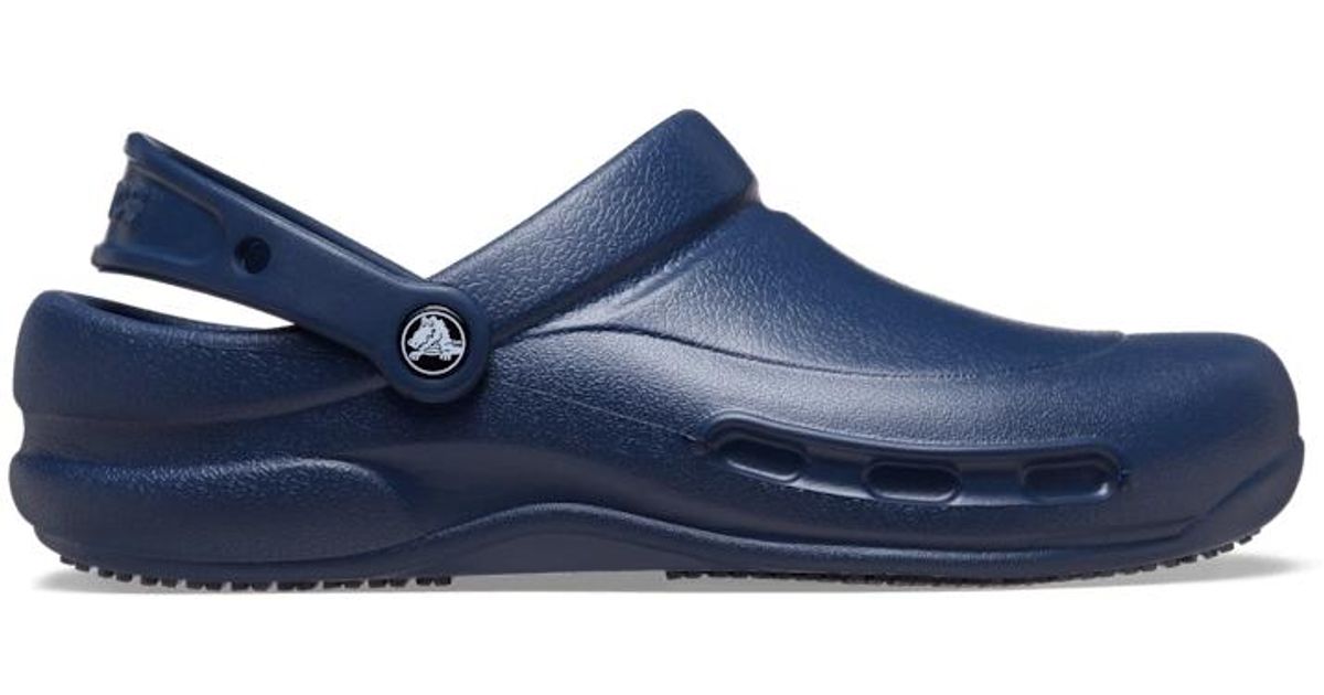 navy work crocs
