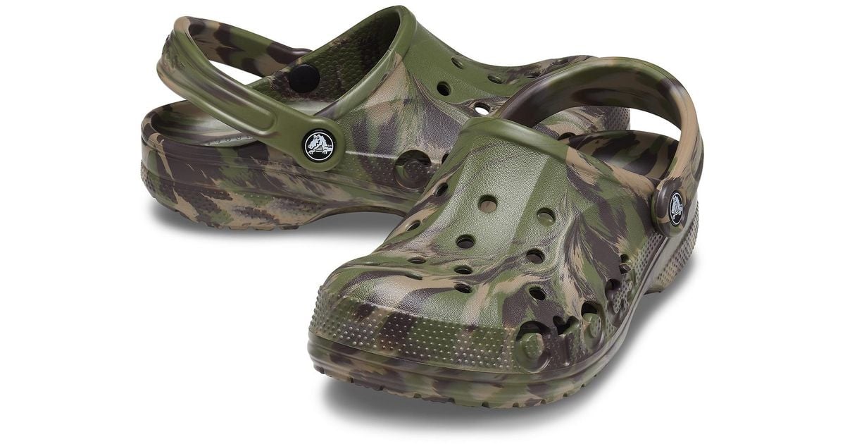 Crocs™ Army Green / Multi Baya Marbled Clog - Lyst