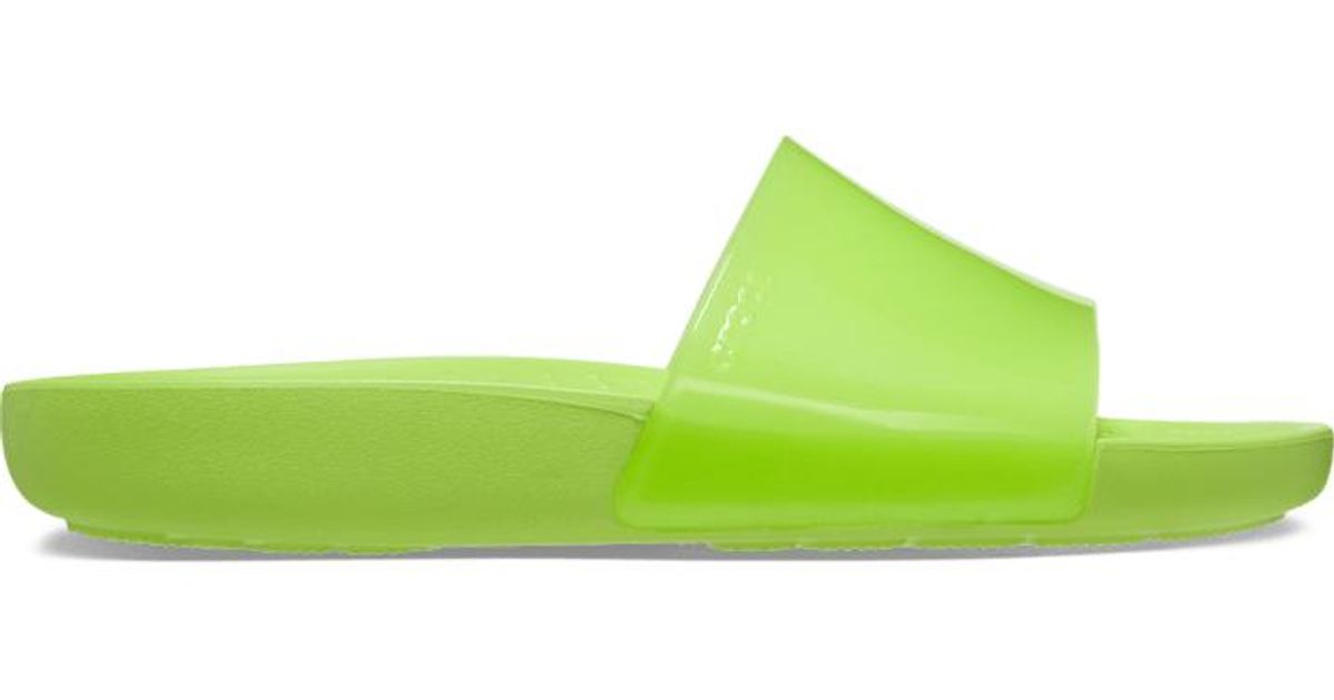 Crocs™ Splash Glossy Slide in Green | Lyst