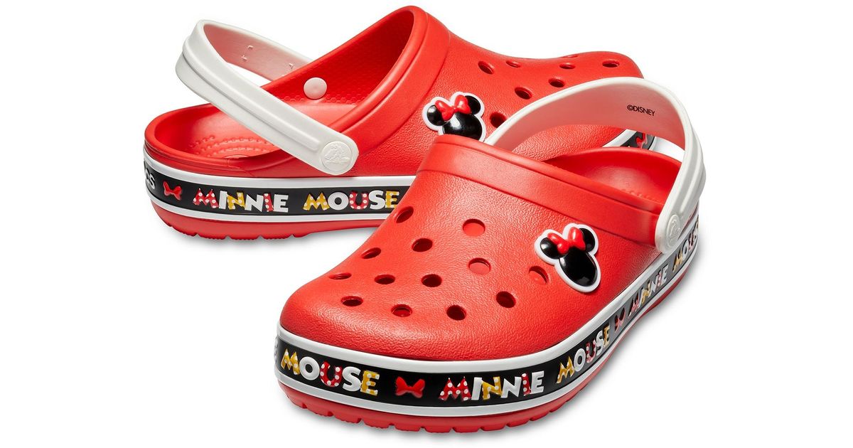 Crocs™ Multi Crocband Disney Minnie Mouse Iii Clog in Red - Lyst
