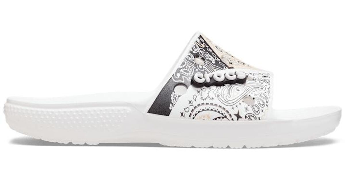 Crocs™ Classic Bandana Slide in Black Lyst Canada