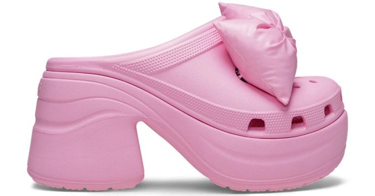 Crocs™ Siren Bow Clog in Pink | Lyst