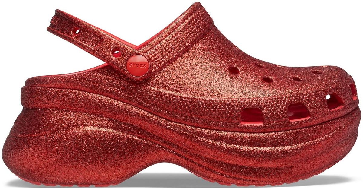 Crocs™ Classic Bae Glitter Clog in Red | Lyst