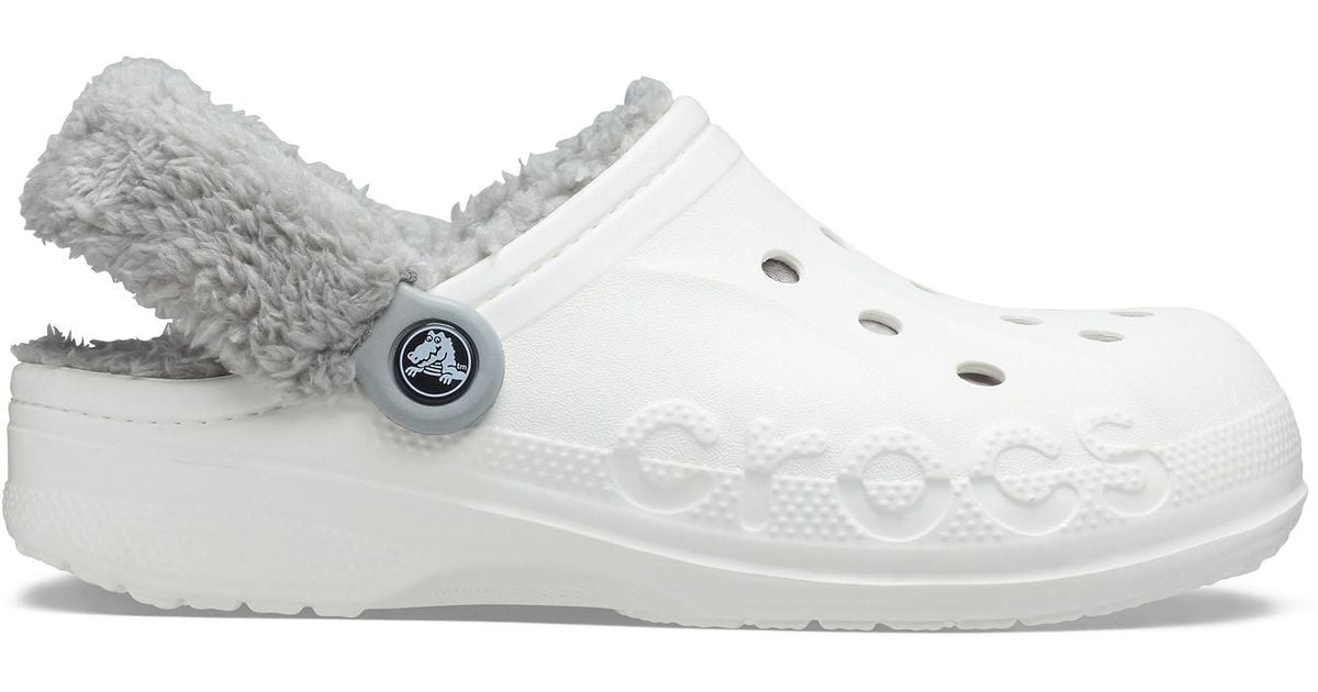 pink and white crocs