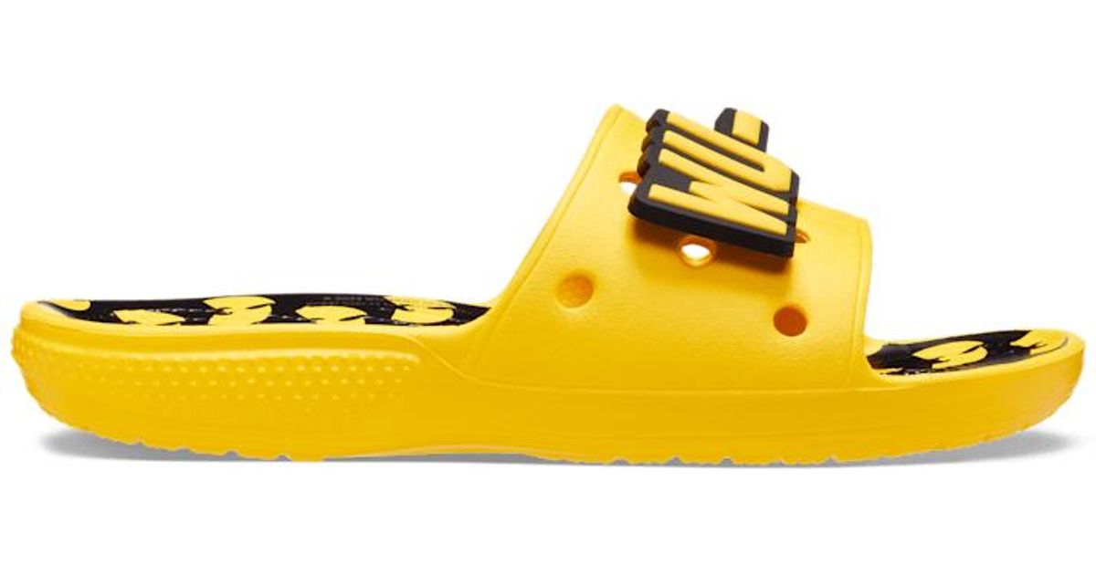 Crocsâ¢ Classic Wu-tang Clan Slide in Yellow | Lyst