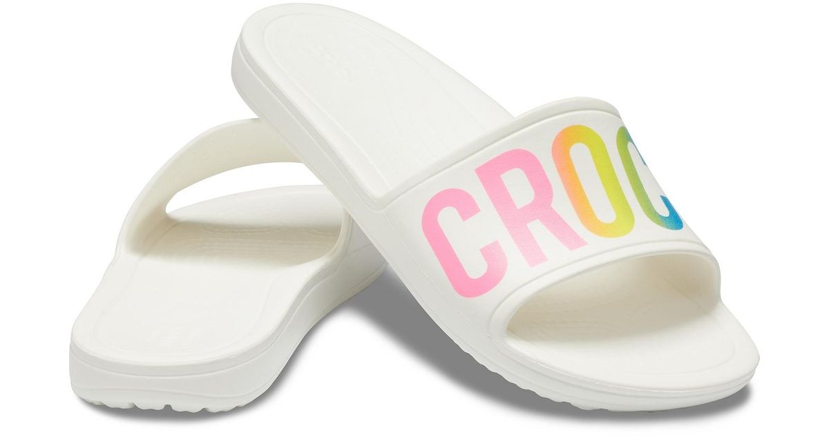 crocs sloane logo slide