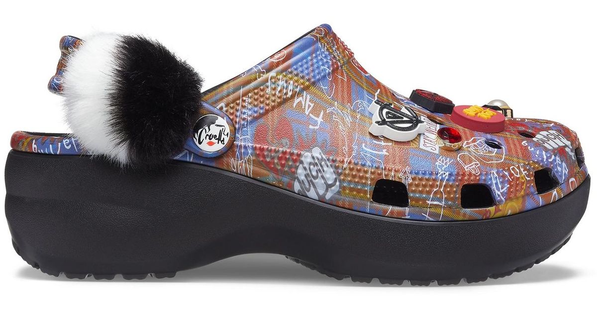 cruella platform crocs