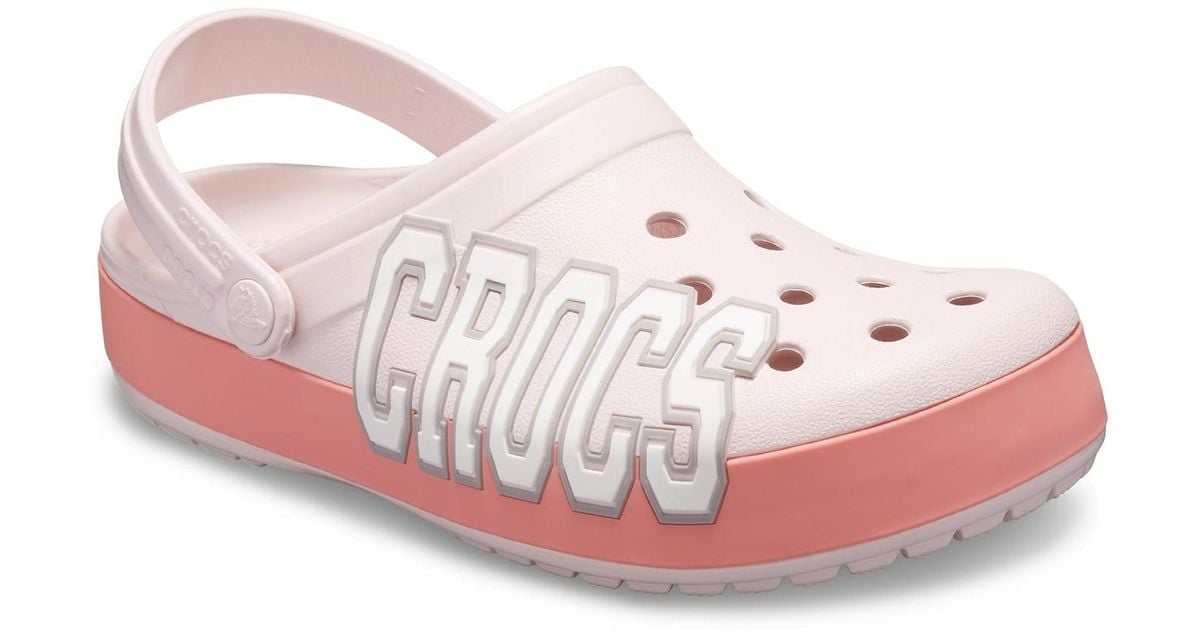 Crocs™ Crocband Logo Clog in Pink - Lyst