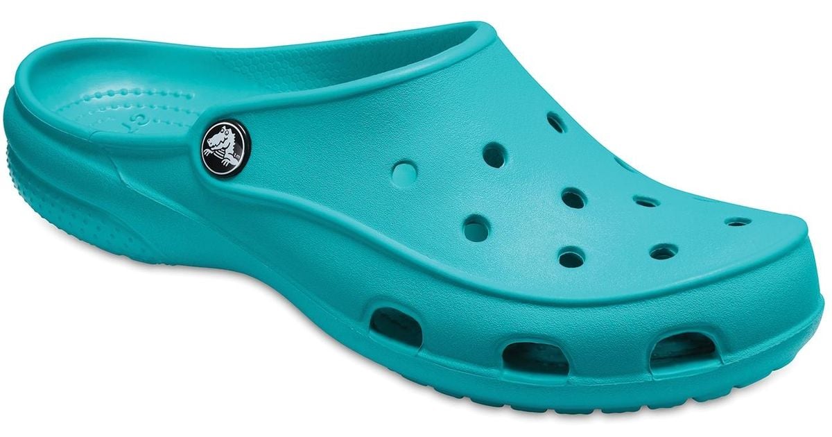 teal crocs women's