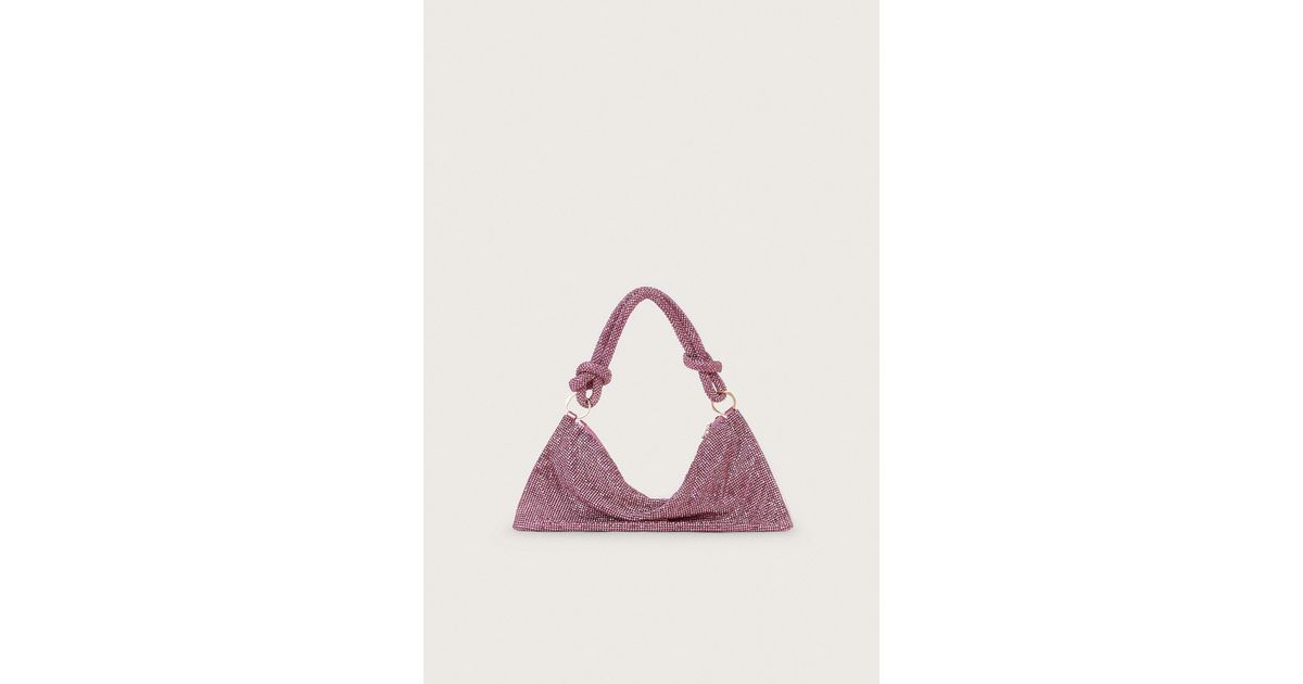 Cult Gaia Hera Nano Rhinestone Shoulder Bag in Pink Lyst