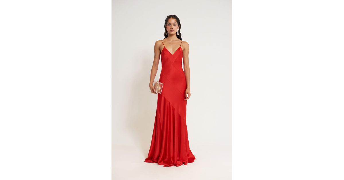 Cult Gaia Crissy Gown in Red | Lyst