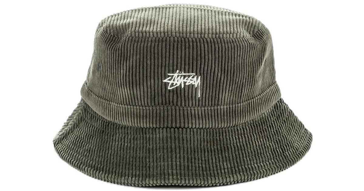 stussy corduroy bucket hat