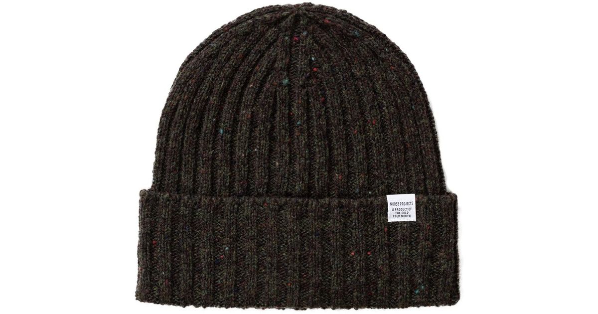 norse projects wide rib beanie