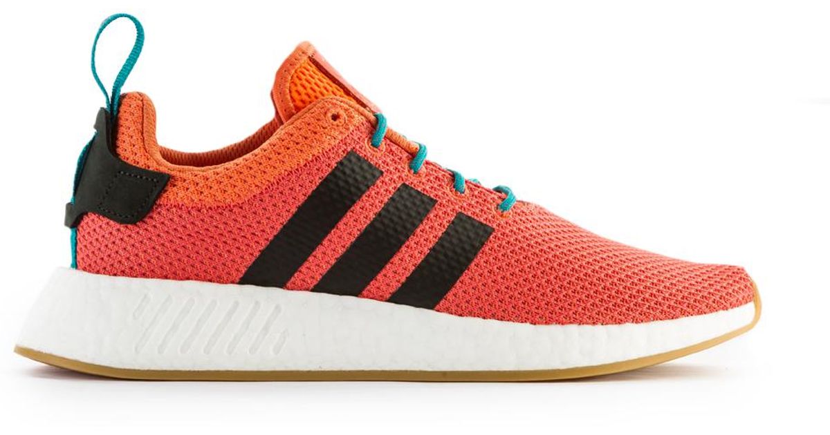 adidas Originals Synthetic Nmd R2 Summer Shoes Trace Orange for Men - Lyst