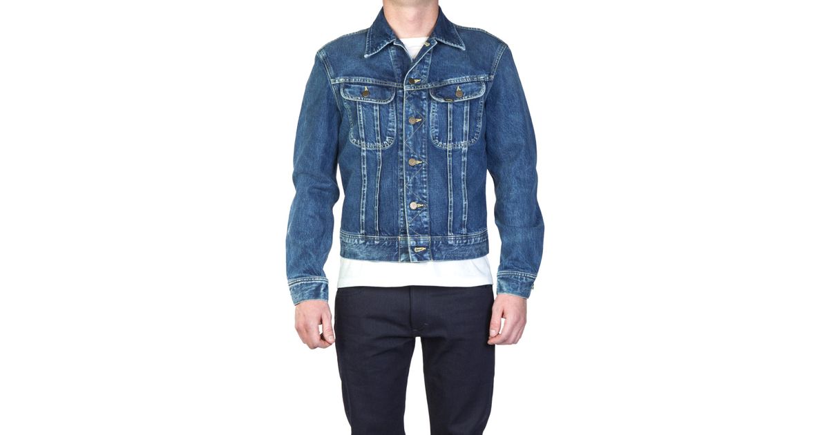 lee rider jacket dark stonewash