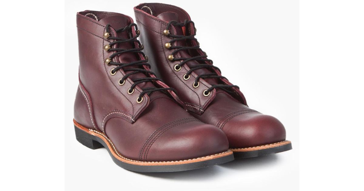 Red Wing Leather 8119d Iron Ranger Oxblood Mesa in Red for Men | Lyst UK