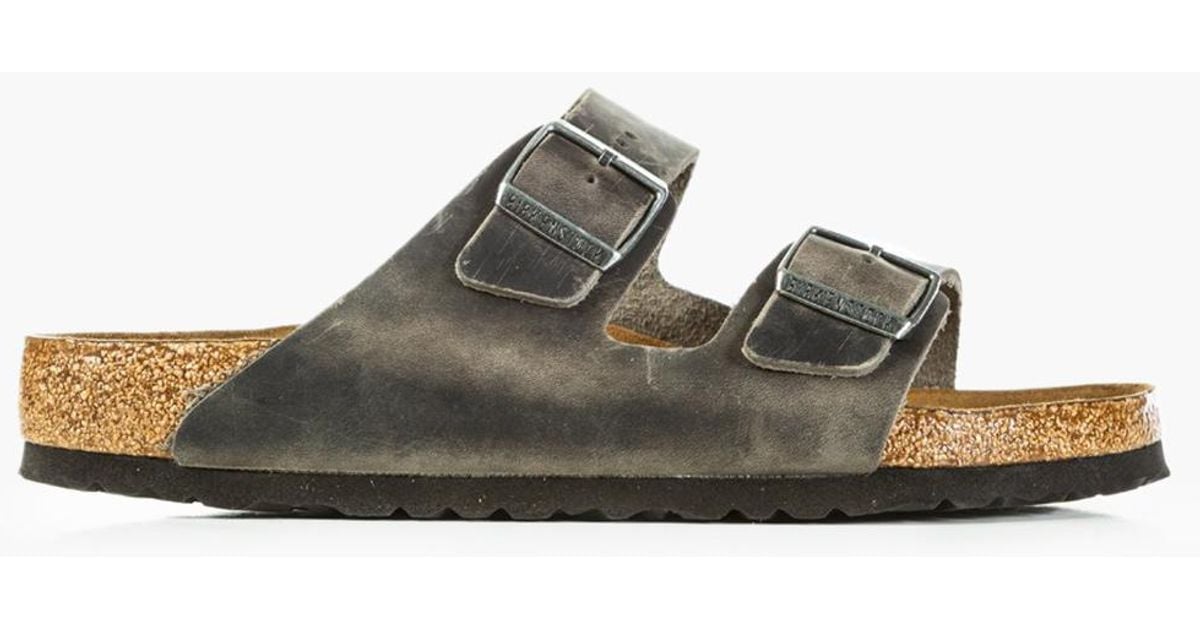 birkenstock arizona soft footbed oiled nubuck leather