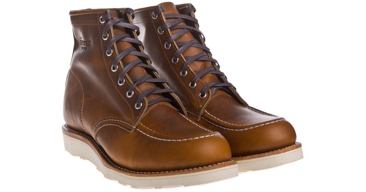 chippewa boots tan
