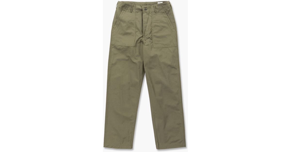 Orslow Cotton Us Army Fatigue Pants Regular Ripstop Army in Olive