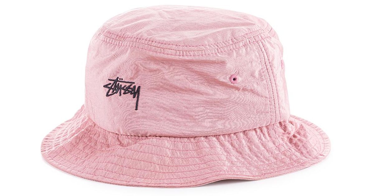 stussy taslan bucket hat
