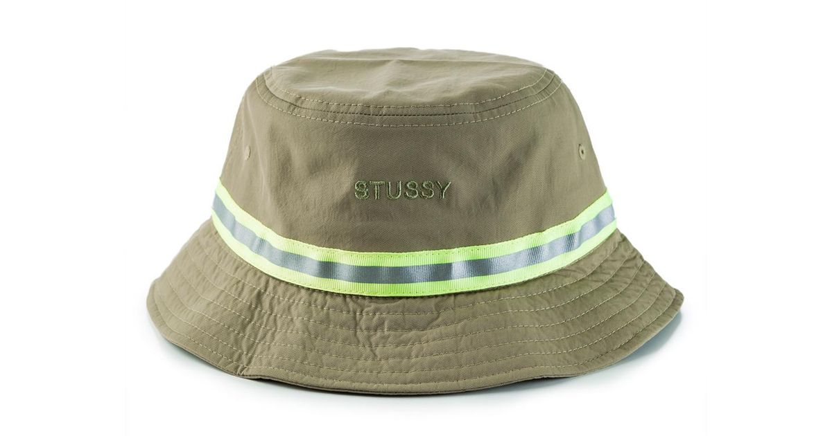 stussy reflective bucket hat