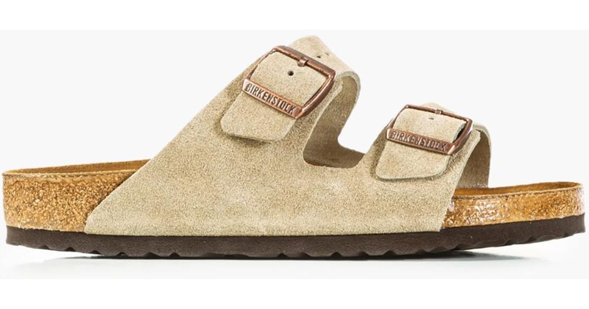 arizona soft footbed suede leather taupe