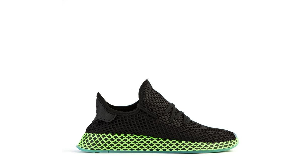 adidas Originals Lace Deerupt Runner Black/green for Men - Lyst