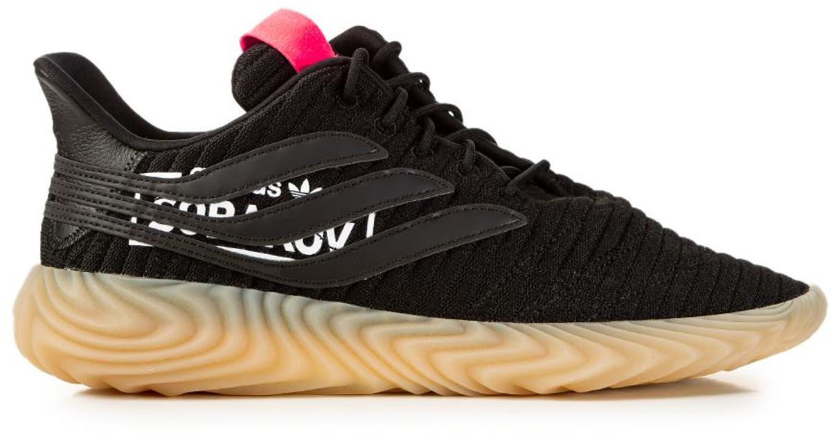 adidas pink & black sobakov trainers