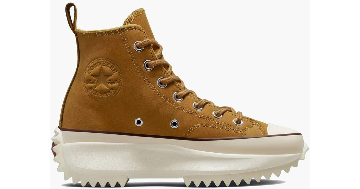 Converse Run Star Hike Nubuck Leather Water Resistant Wheat in Brown for Men - Lyst