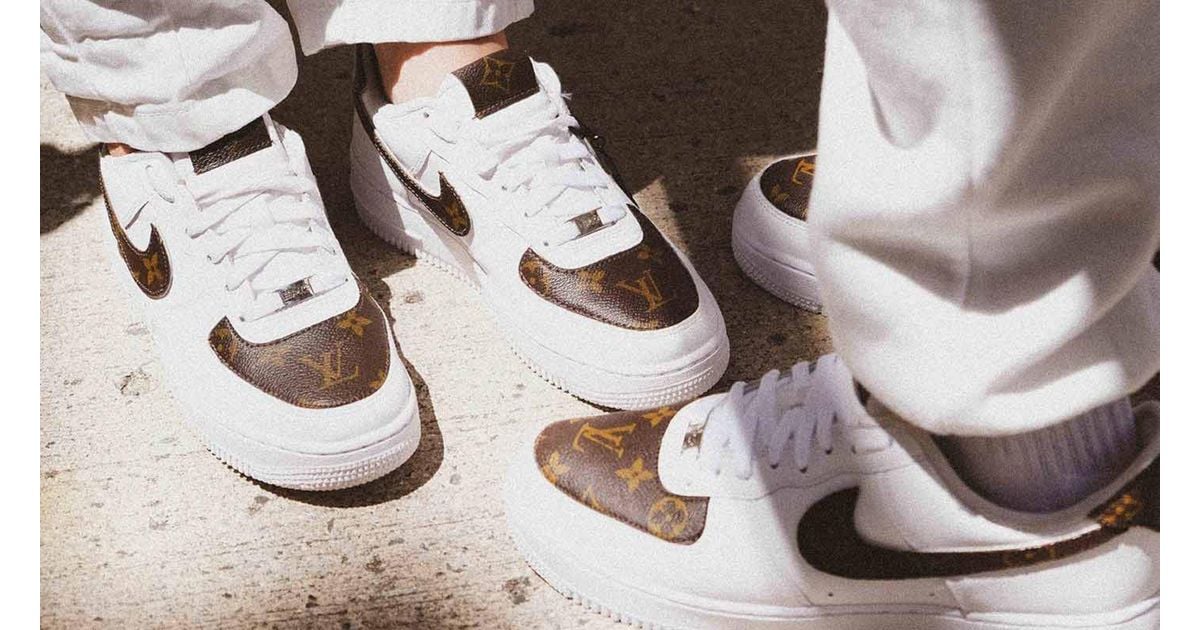 Epic Canvas Nike Air Force 1 X Louis Vuitton Sneakers - Lyst
