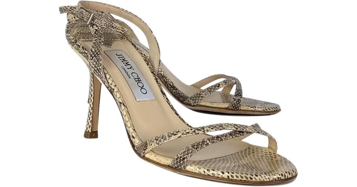 jimmy choo snakeskin heels