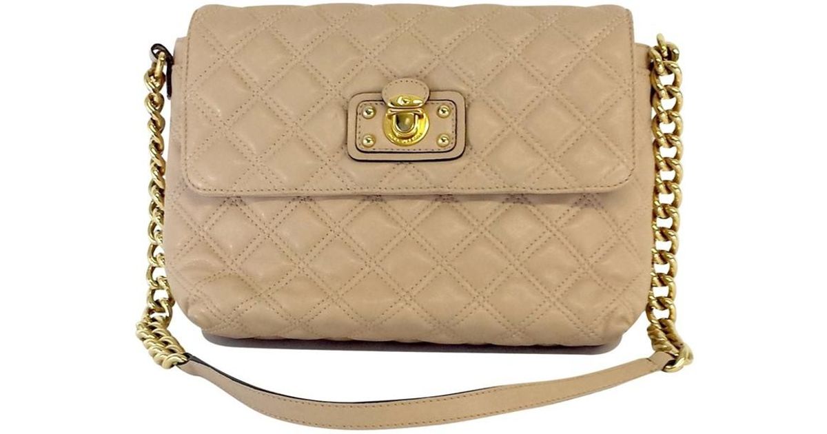 Marc Jacobs Natural Tan Quilted Leather Shoulder Bag Lyst