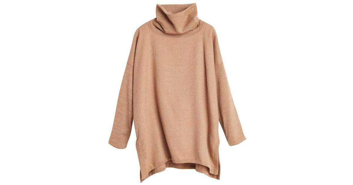 cuyana baby alpaca oversized turtleneck sweater