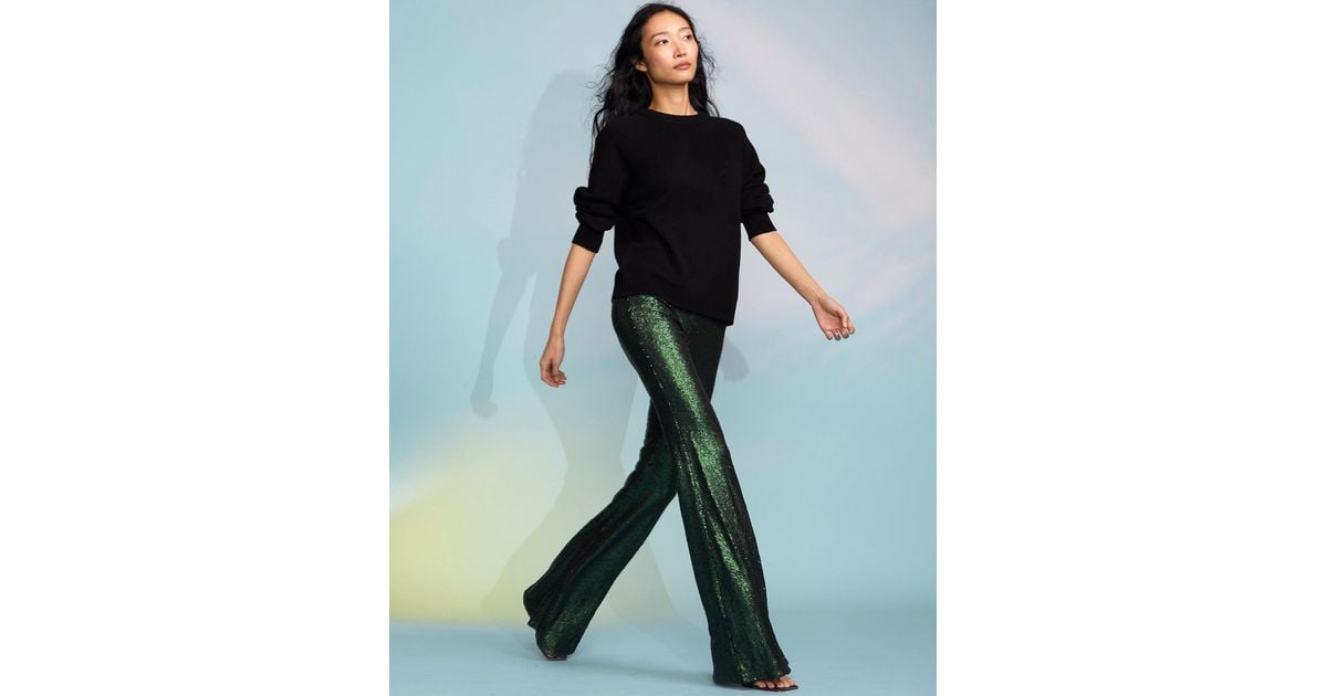 Cynthia Rowley Sequin Trousers | Lyst