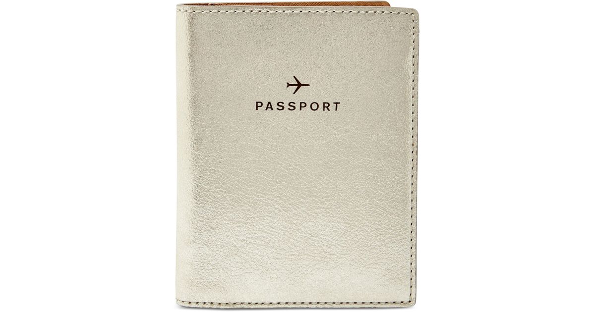 passport holder fossil