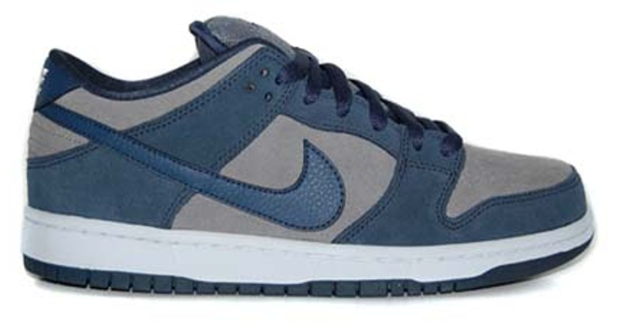 Nike Sb Dunk Low Thunder Blue / Cool Grey for Men | Lyst Australia