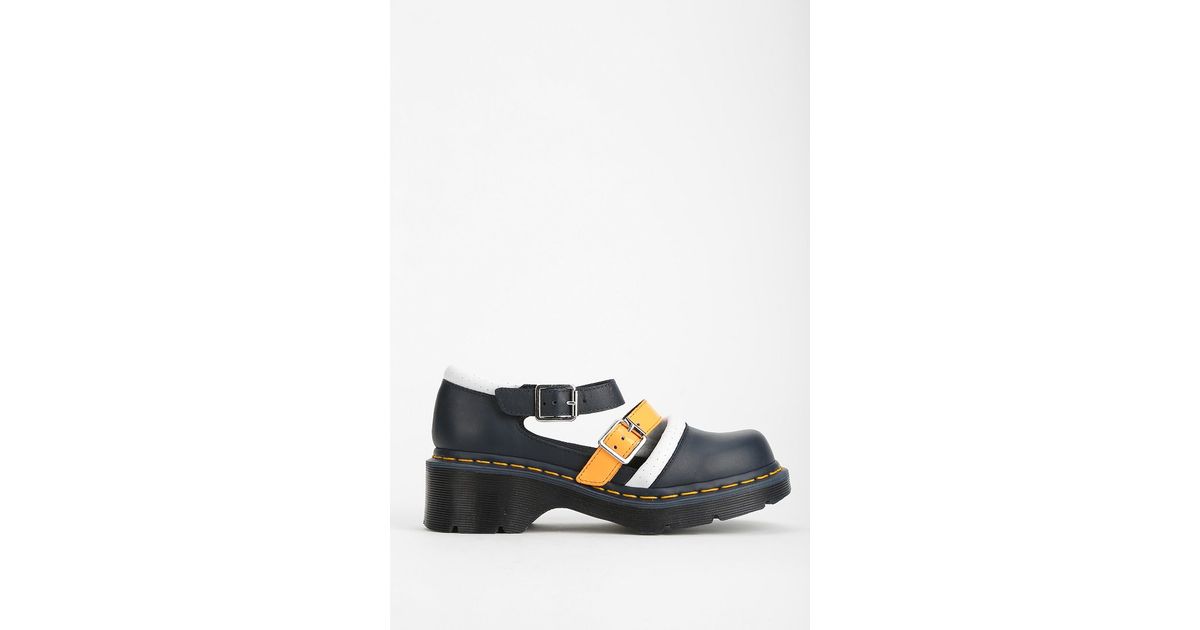 Dr. Martens Agyness Deyn For Contraststrap Mary Jane in Blue | Lyst